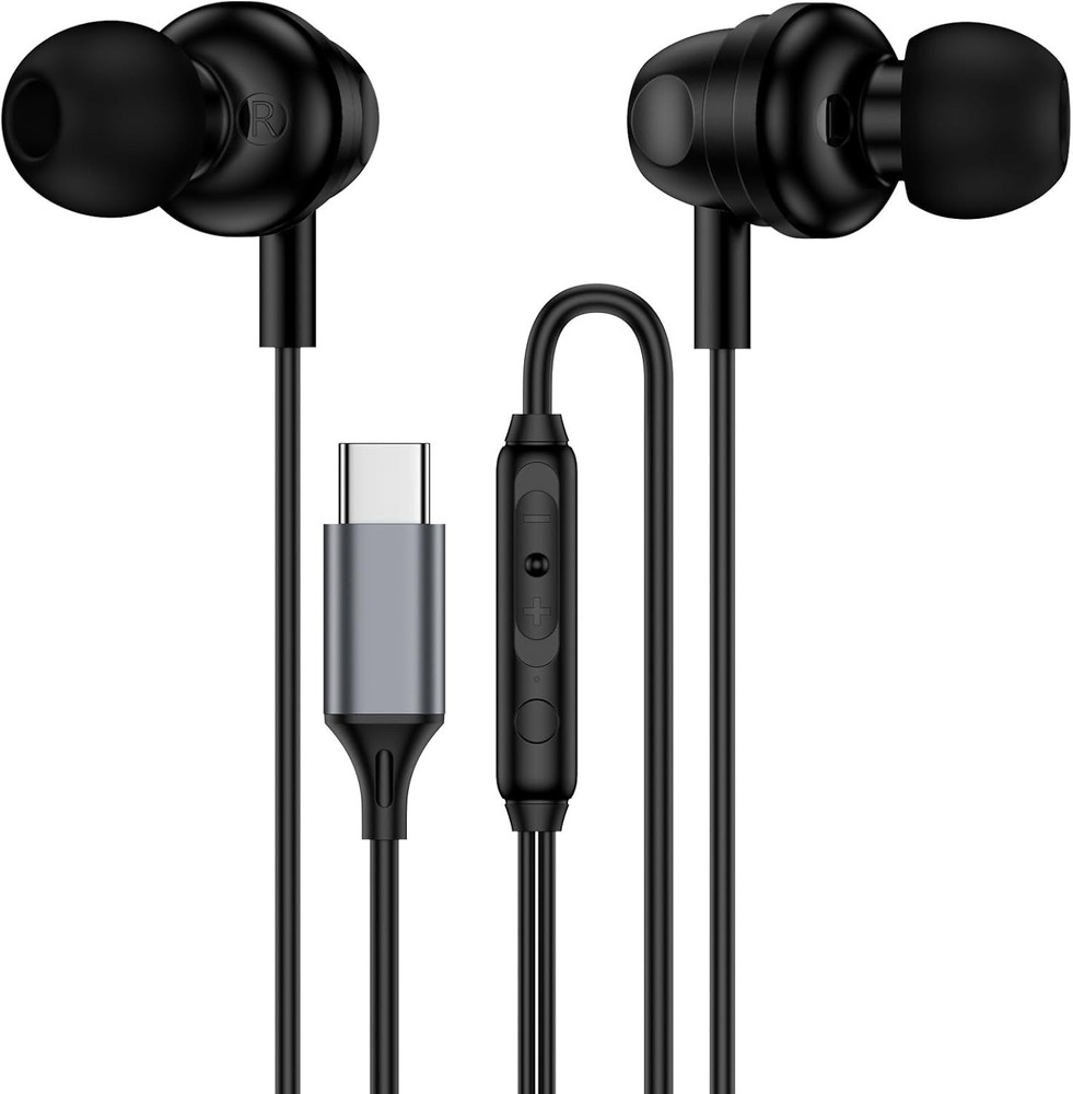 USB-C Wired Earbuds for Google Pixel Devices with Enhanced Comfort