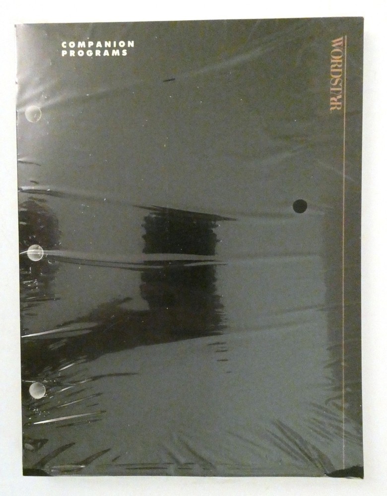 MicroPro Companion Programs Wordstar Manual New Sealed