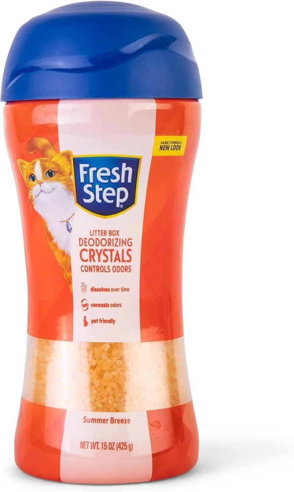 Odor-Neutralizing Cat Litter Crystals - 15 Ounce Summer Breeze Scented Solution
