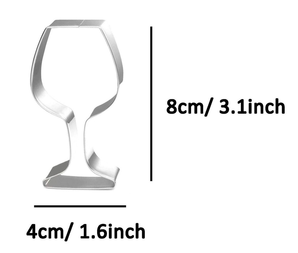 Mini Goblet Wine Glass Cookie Cutter