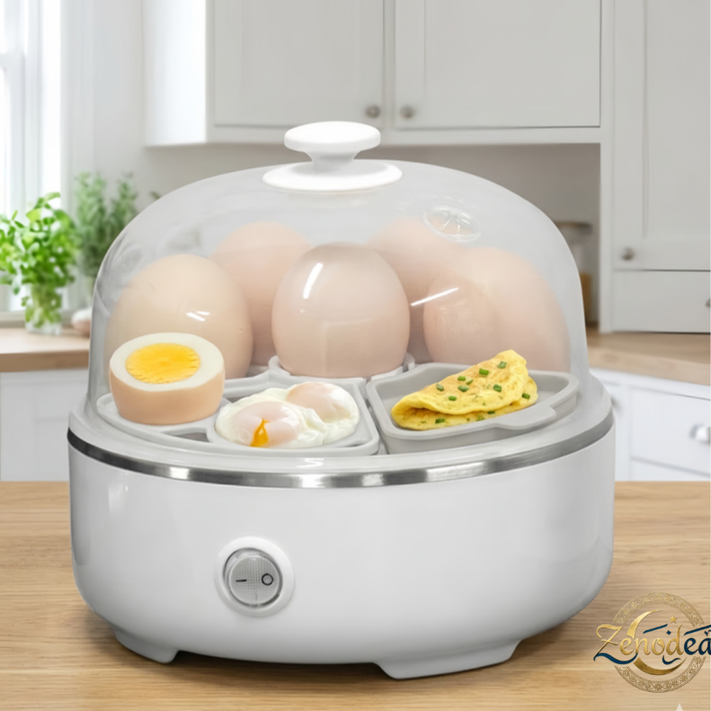 Electric Egg Boiler Cooker Automatic Rapid Eggs Steamer 7 Egg Capacity Kitchen A