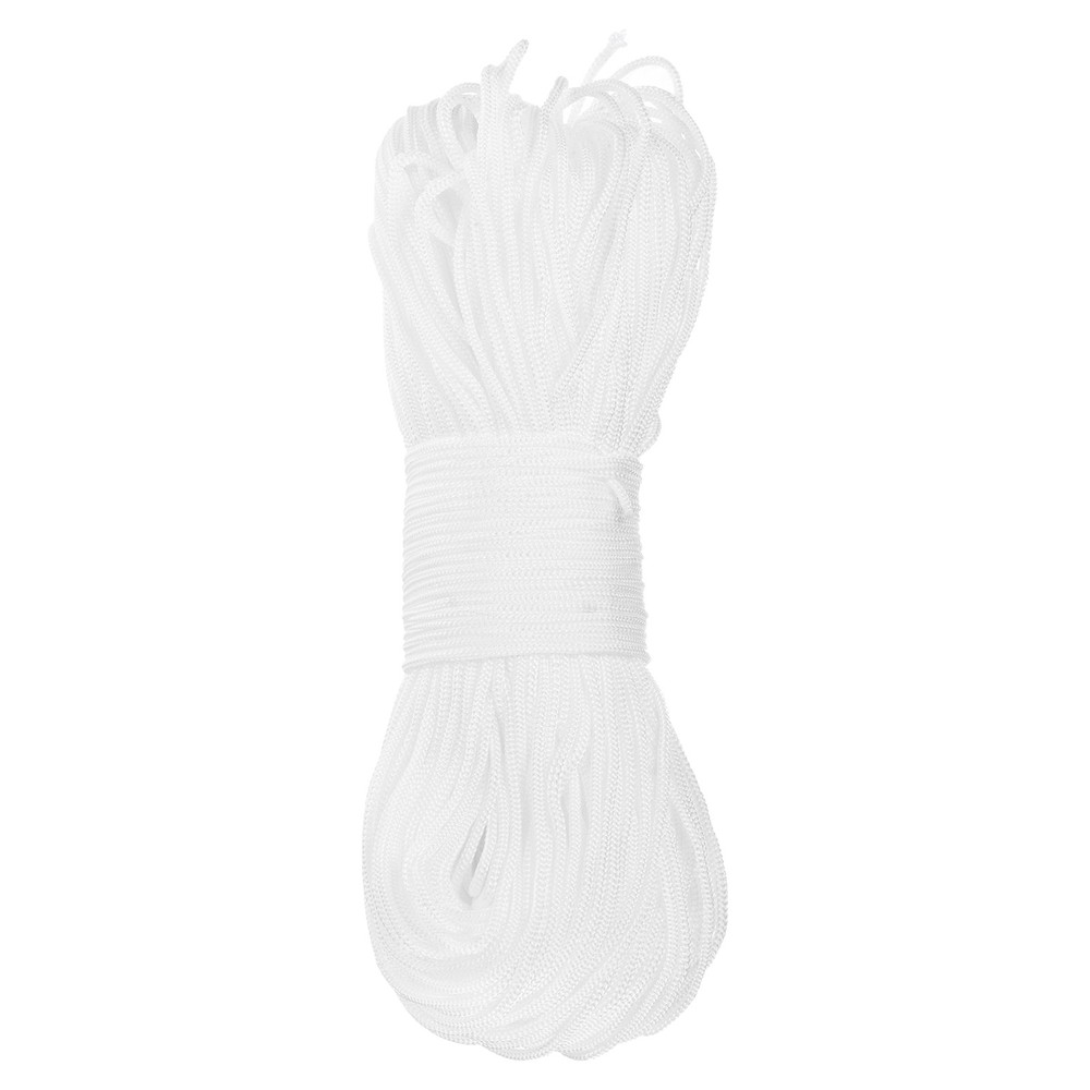 Macrame Cord 2.5mm x 109 Yard, Polyester Macrame Rope Twisted Macrame Yarn-White