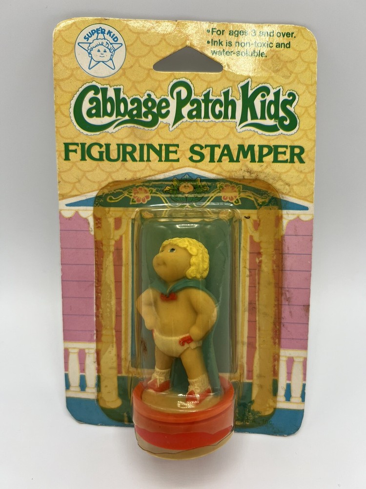 Cabbage Patch Kids CPK Figurine Stamper Super Kid Vintage 1984