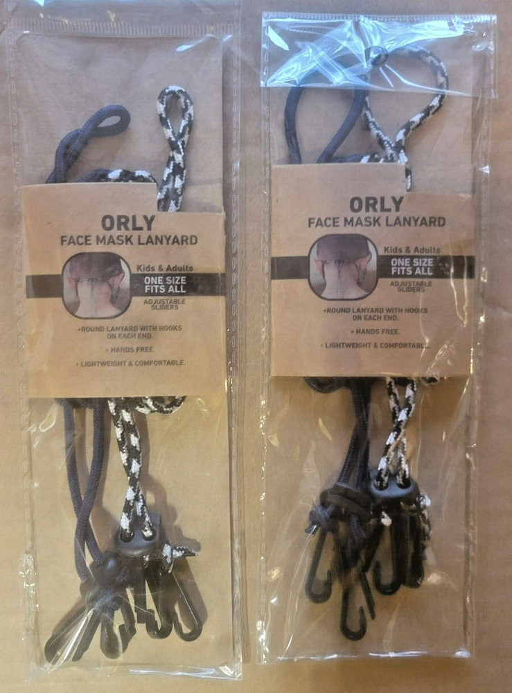 2x2 Pack ORLY Face Mask Lanyard