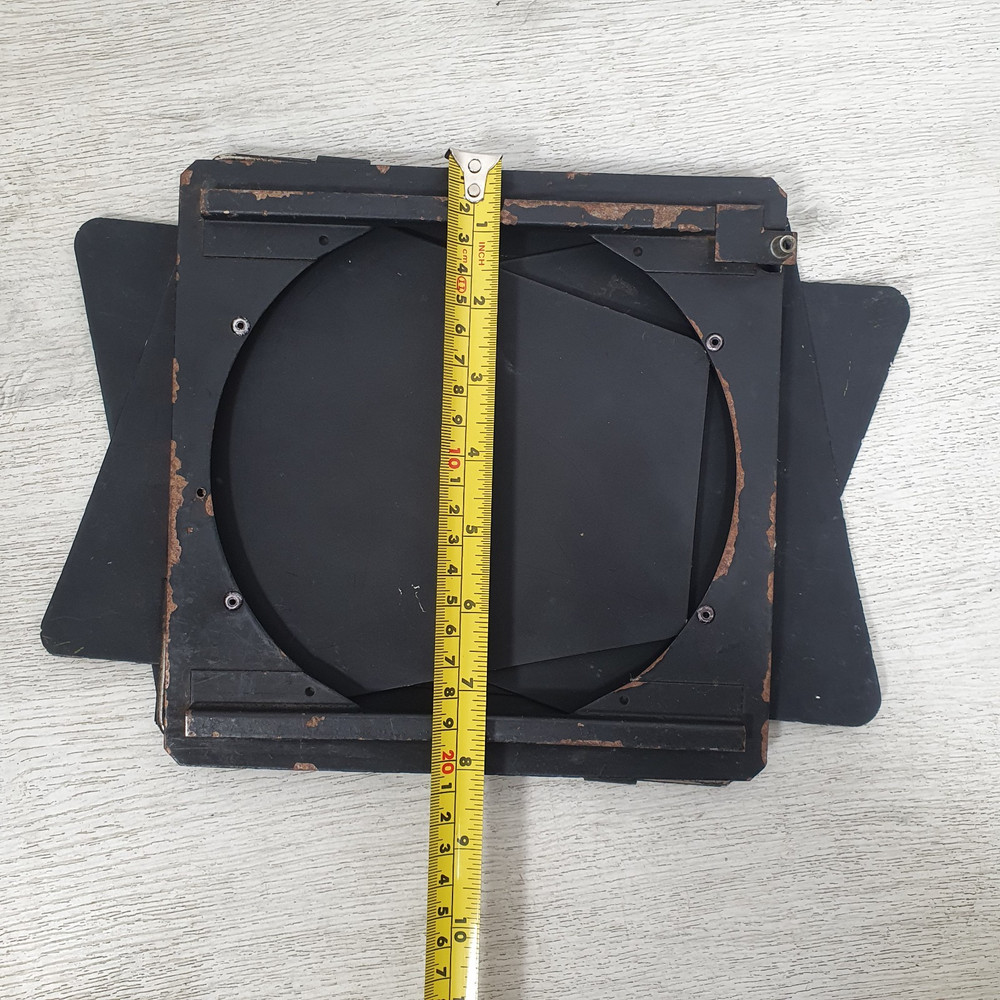 Vintage Strand Lighting Barn doors Black 7" Diameter mount Stage Lighting -B44