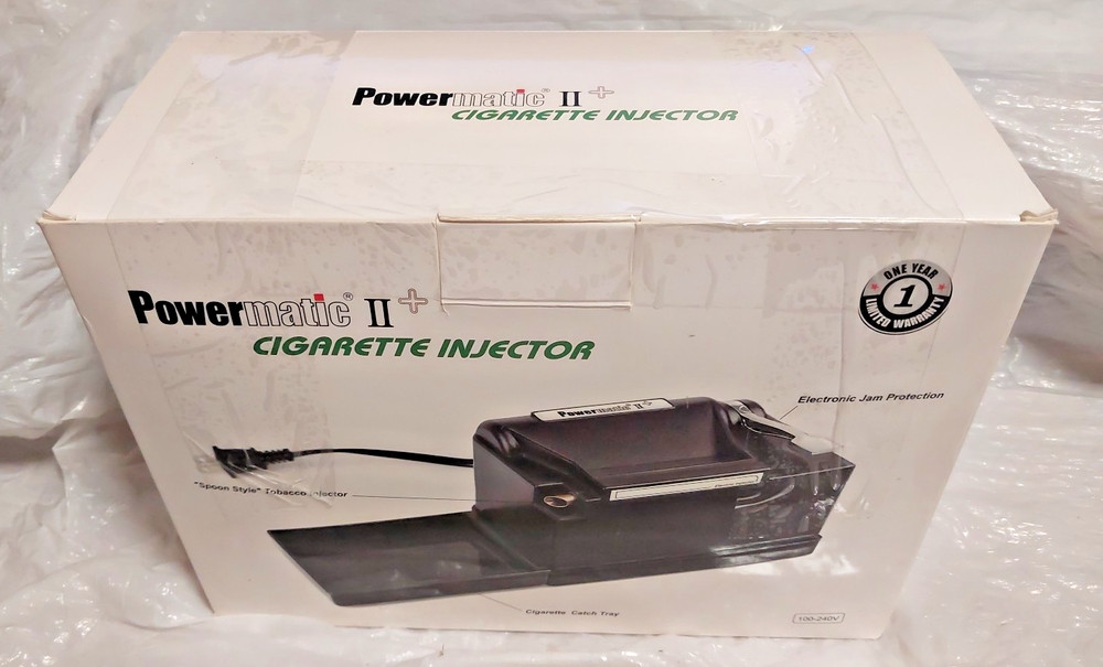 Powermatic II Electric Cigarette MACHINE Plugs In Tested Power Working Minor Use