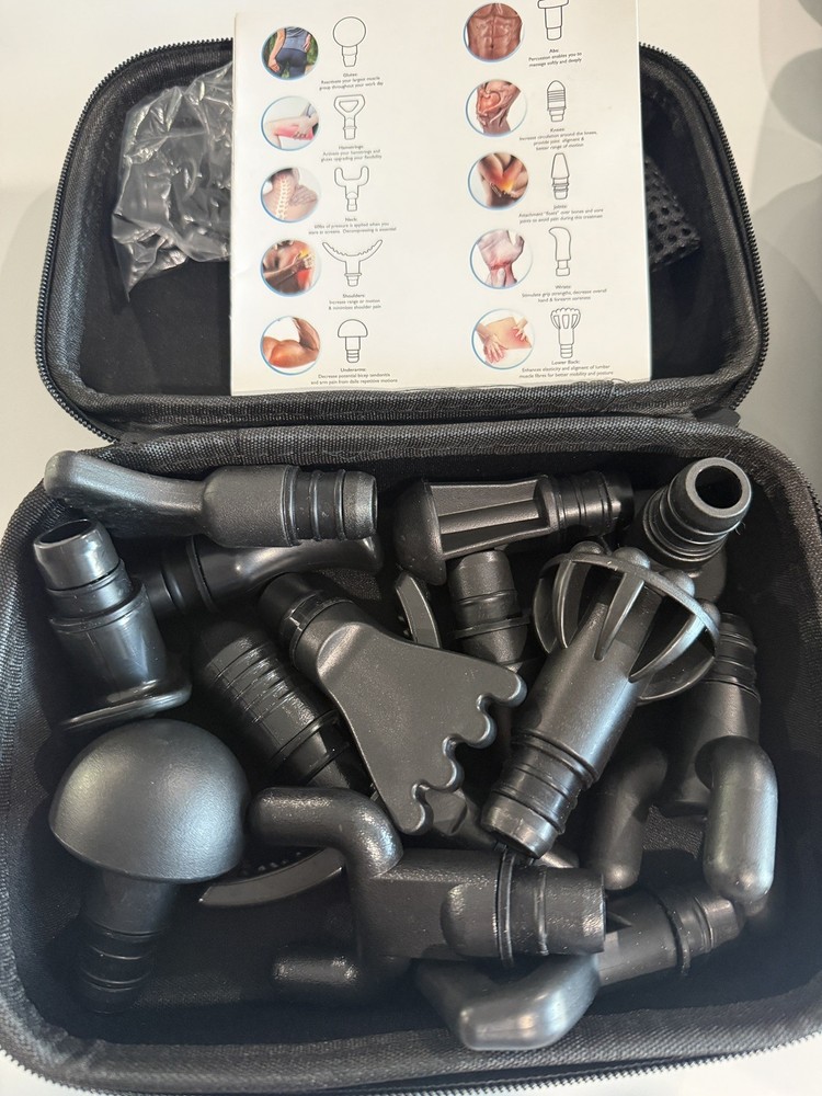 Chirogun Percussion Massage Gun EMPTY CASE BAG and ACCESSORIES ONLY!!