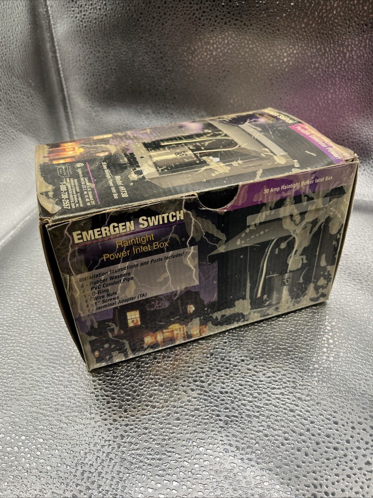 EmerGen Transfer Switch 30 Amp - Model # RT30 - NEW IN BOX - RAINTIGHT POWER BOX