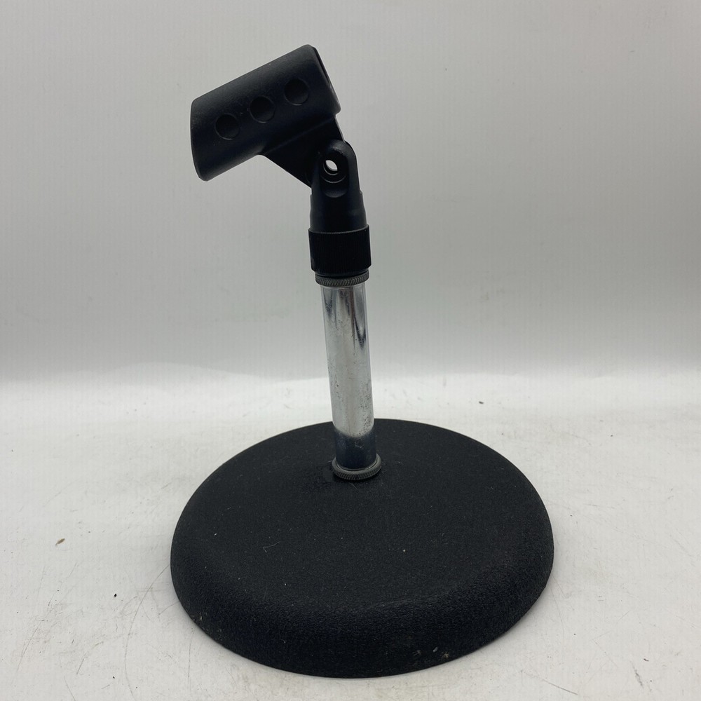 Vintage Berger Industries Adjustable Tabletop Microphone Stand Cast Iron 2
