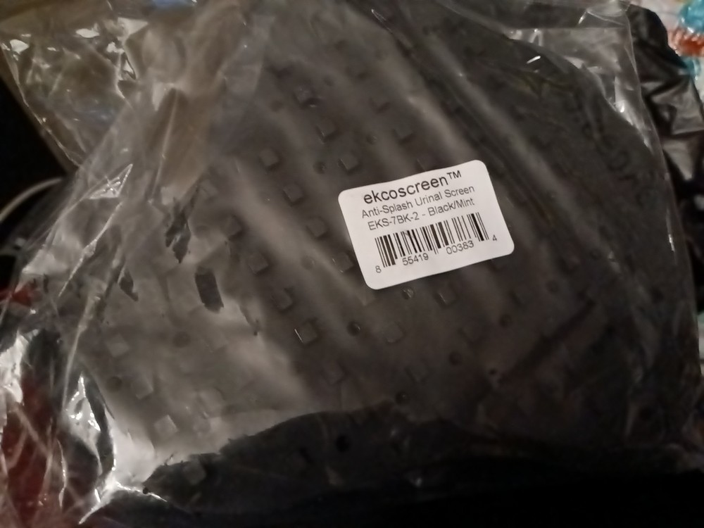 Anti -splash Urinal Screen Black Mint 2 Pack