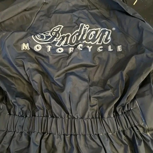 Indian Motorcycle Unisex Rain Suit XL Black Original Pkg. Gilroy CA