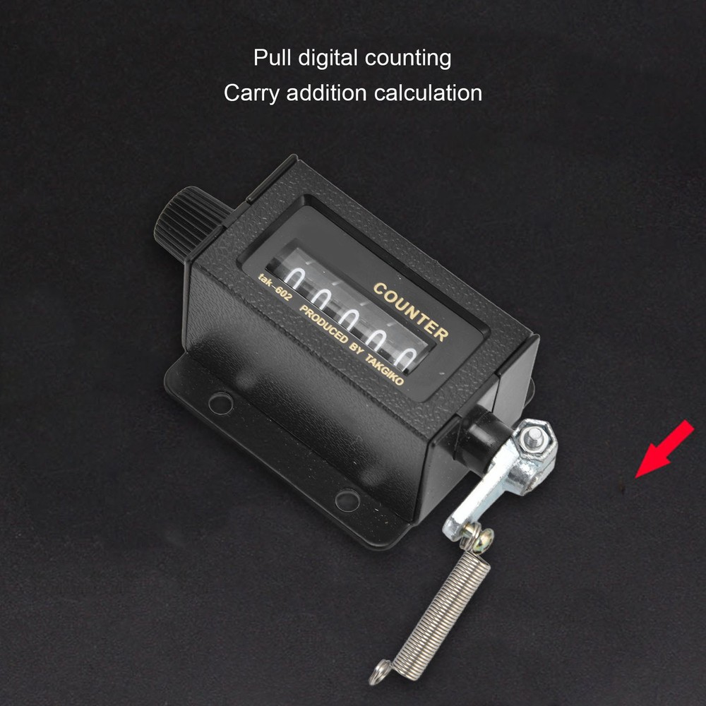 Mechanical Counter Reset Accurate 5 Digit Counting Tool For Printing New