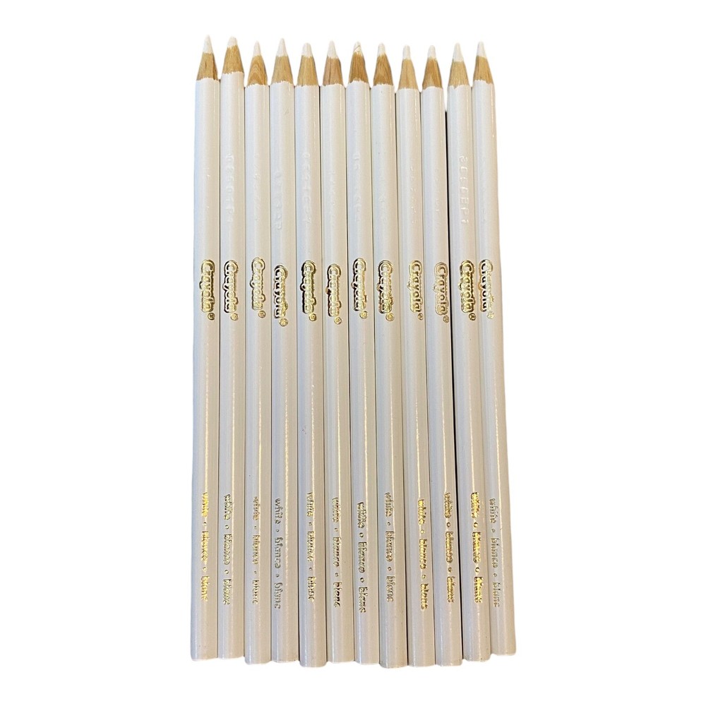 New Crayola Colored Pencils 12 Count White