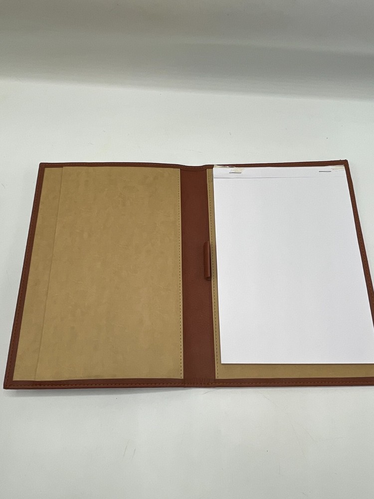 Castelli Leather Notebook Holder Shanley Invitational Embossed Italy Clover