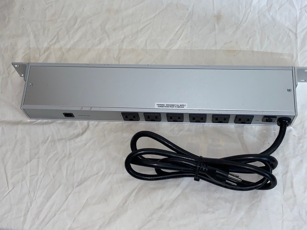 BayTech RPC-2 Rack Mount 1U 6-Outlet Remote Power Control Unit PDU