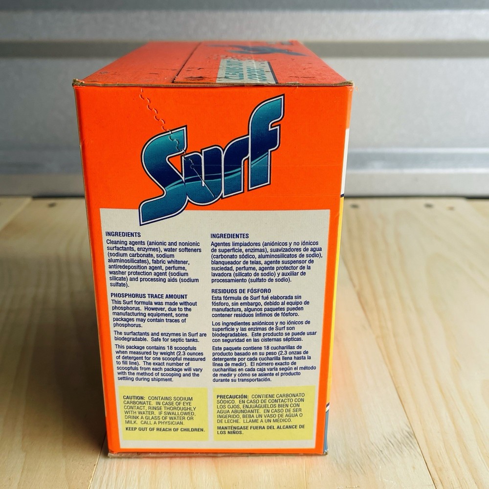 Vintage 1990’s Surf Laundry Detergent Small 18 Loads