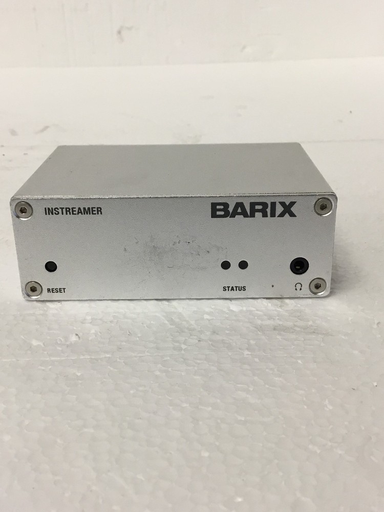 Barix Instreamer 2012.8076 IP Audio Encoder No AC Adapter, WORKING FREE SHIPPING