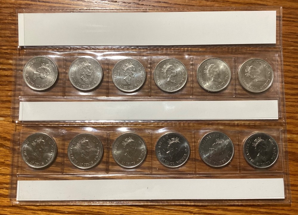 Canada 2000 Millennium 25 Cent Coin Set in Original Pack
