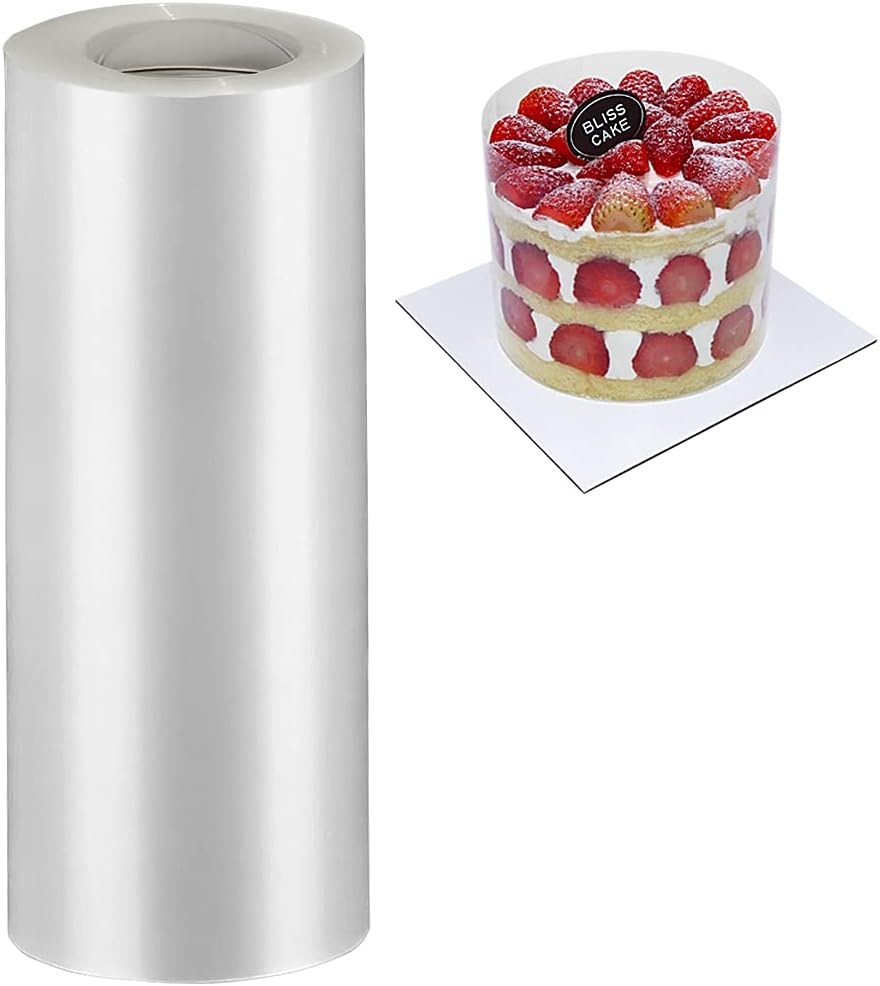 8 Inch Cake Collars - Clear Transparent Cake Acetate Sheet Roll