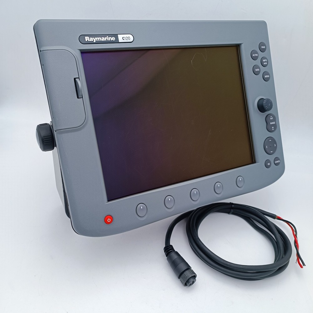 Raymarine C120 GPS Chartplotter E02022 Radar Multi-Function Legacy Display MFD