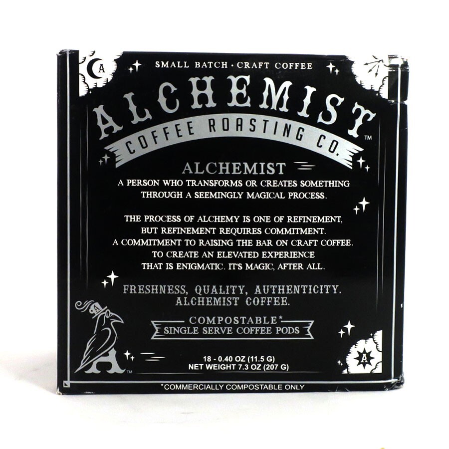 Alchemist Coffee Organic Silver Blend Medium Roast Coffee K-Cups 18 Count