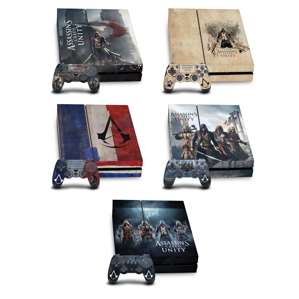 ASSASSIN'S CREED UNITY KEY ART VINYL SKIN FOR SONY PS4 CONSOLE & CONTROLLER