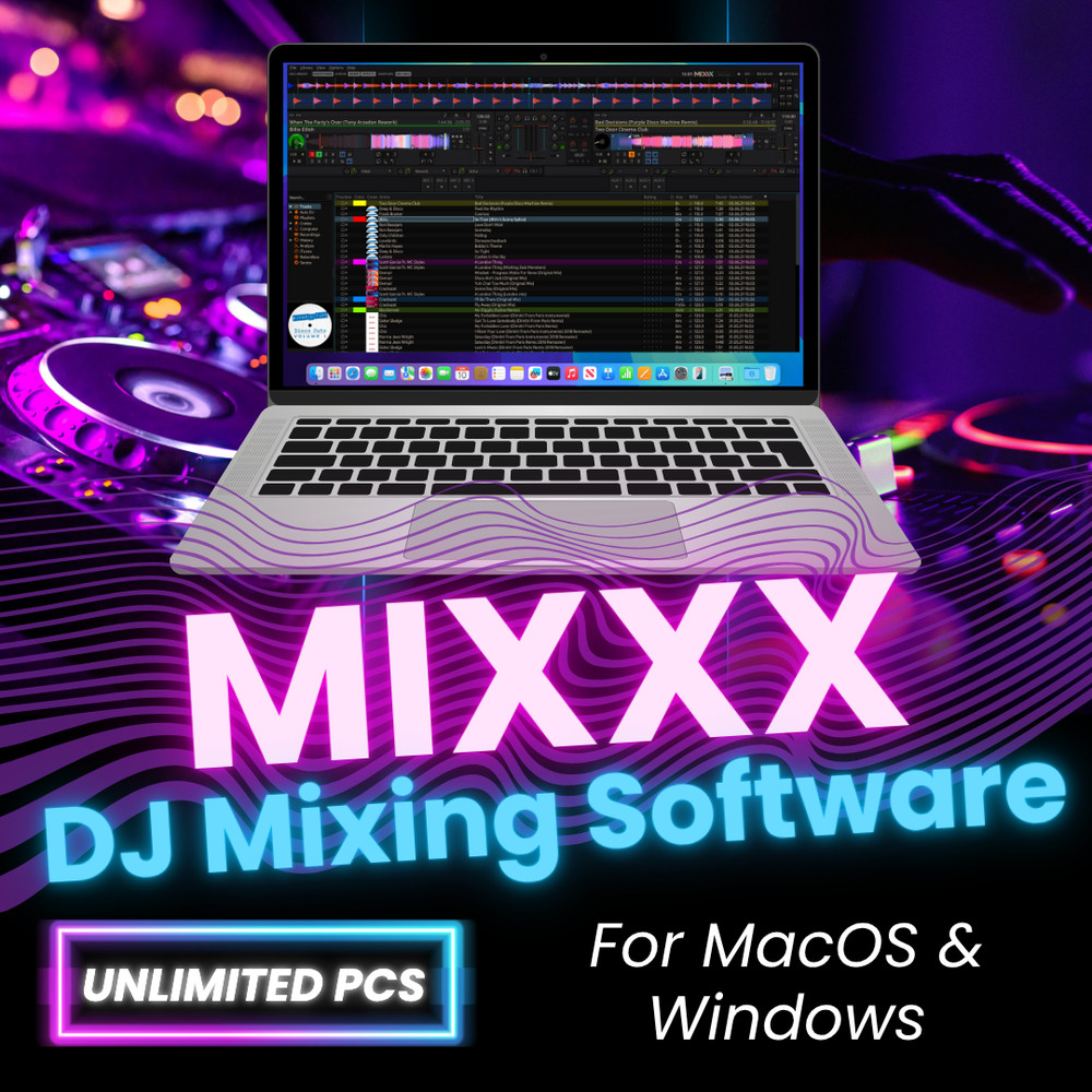 PRO DJ 2025 Music Mixing Software-MIXXX-STEM-MIDI Controller Vinyl Support