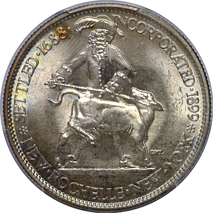 1938 New Rochelle Commemorative Half Dollar PCGS MS-67