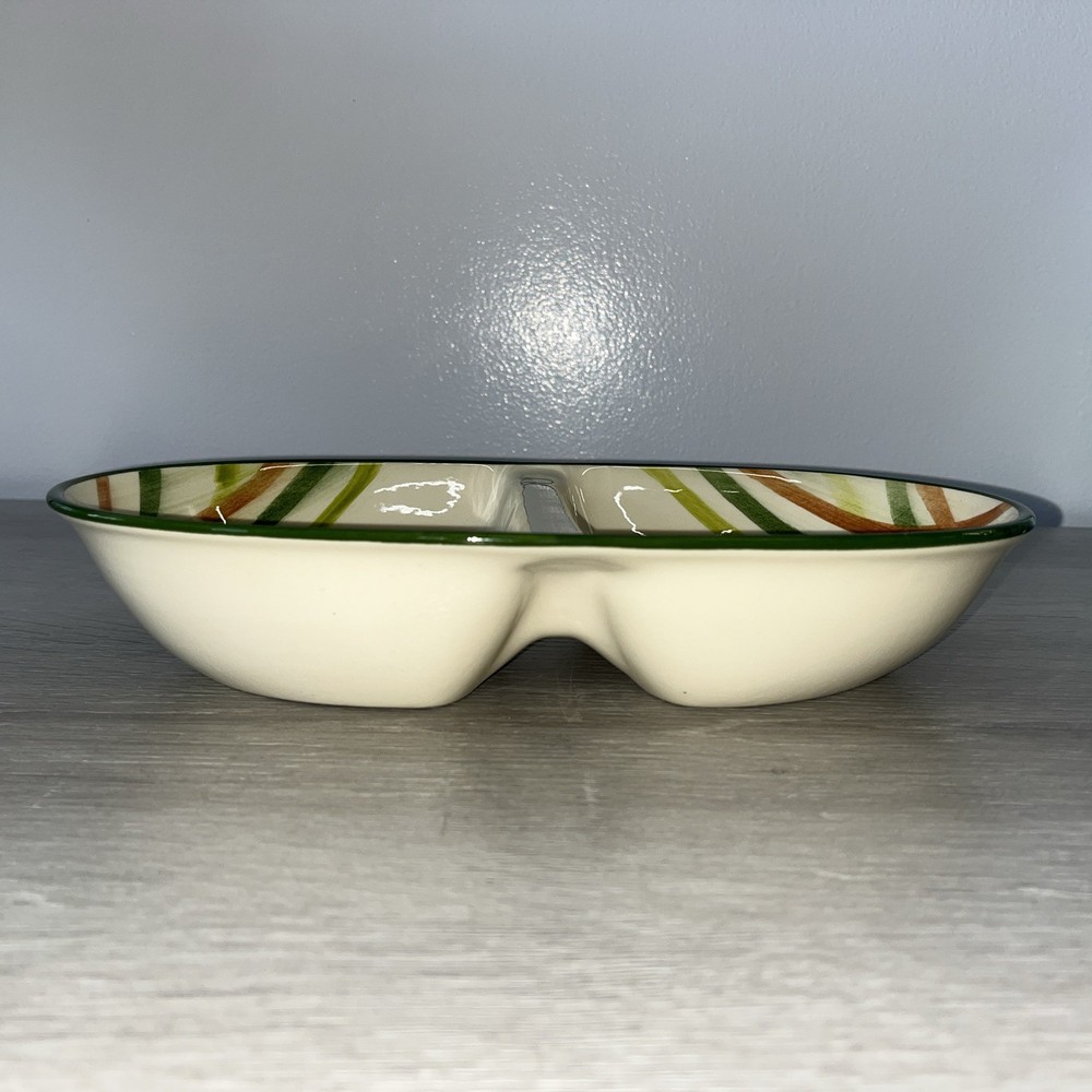 Vernonware Homespun Divided Serving Dish 11 1/2" HAC7