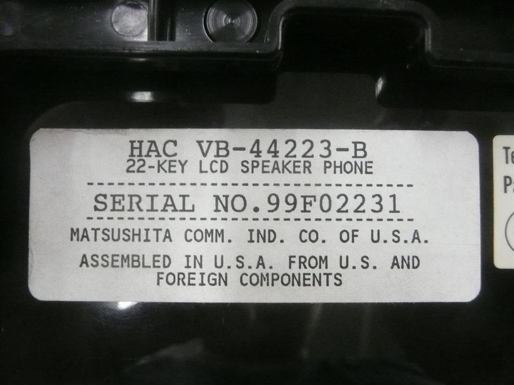 Panasonic VB-44223-B Phone