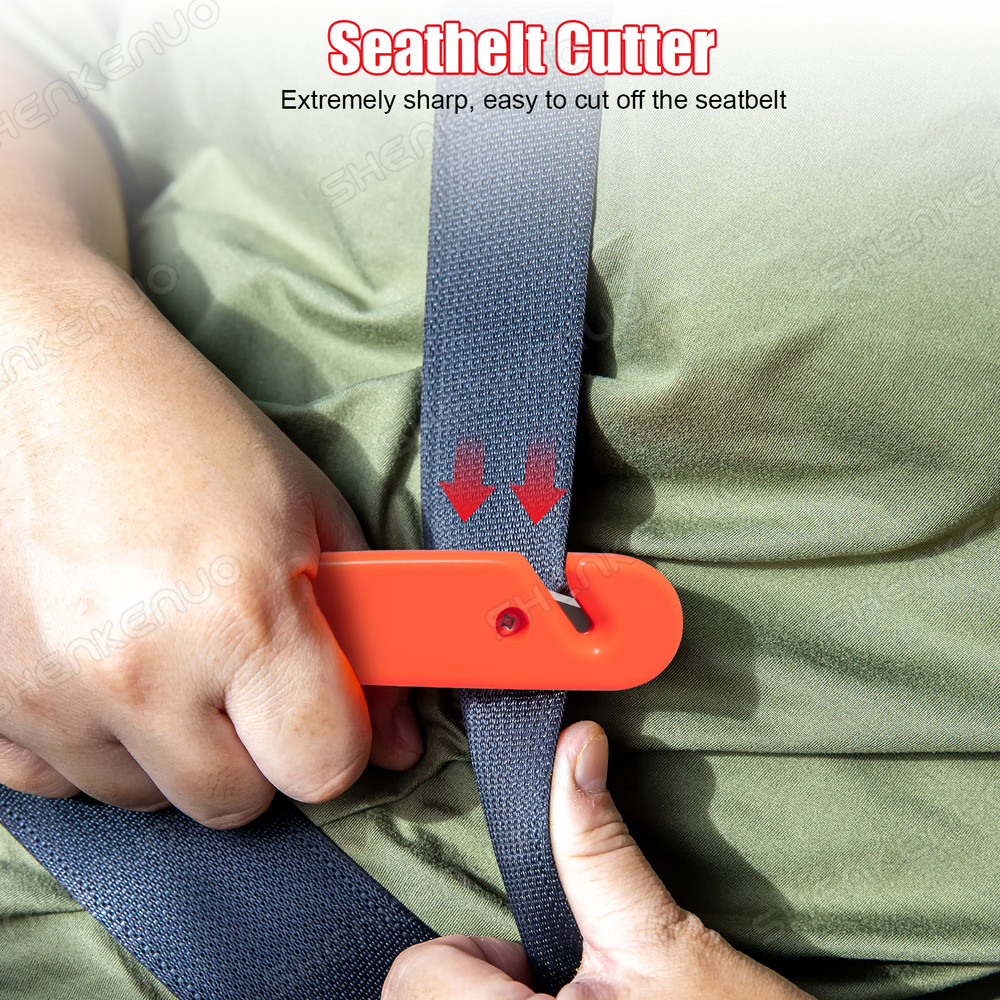 Multi-Function Car Safety Hammer – Emergency Window Breaker & Seatbelt Cutter