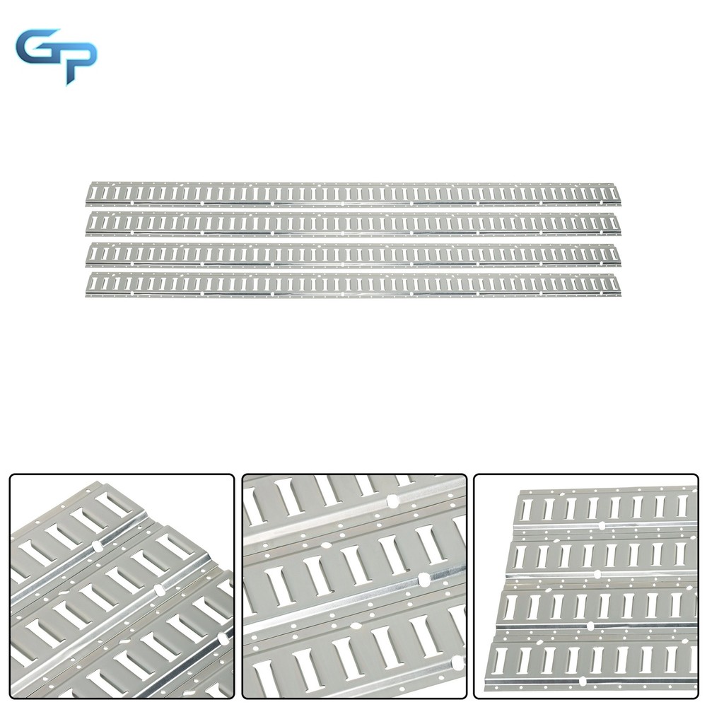 E Track Tie Down Rail Kit 4×8' E Track Rails 8× O-Rings 8× D-Rings