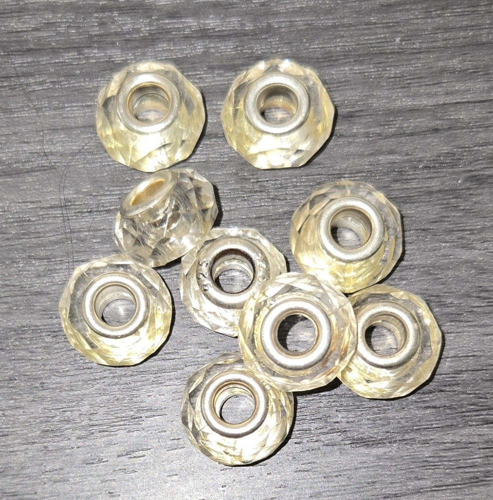 Set Of Clear Bracelet Beads