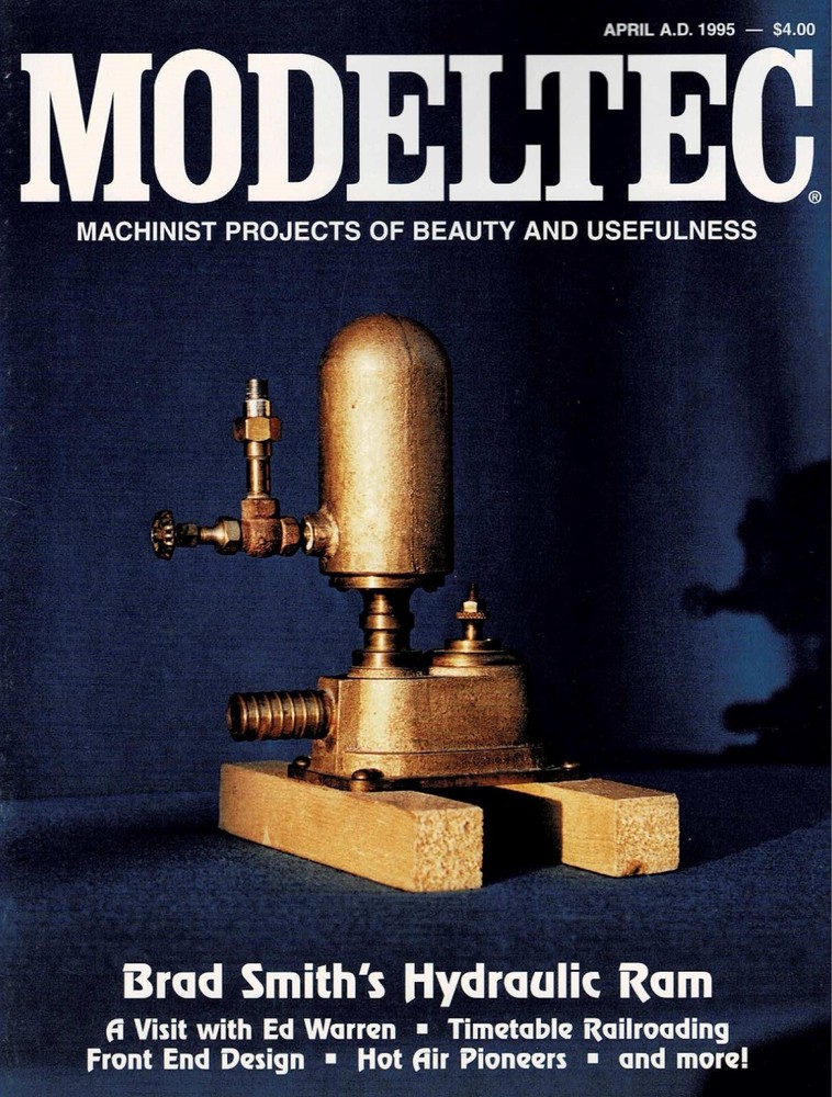 Modeltec Magazine April 1995 Railroading Machinist Projects