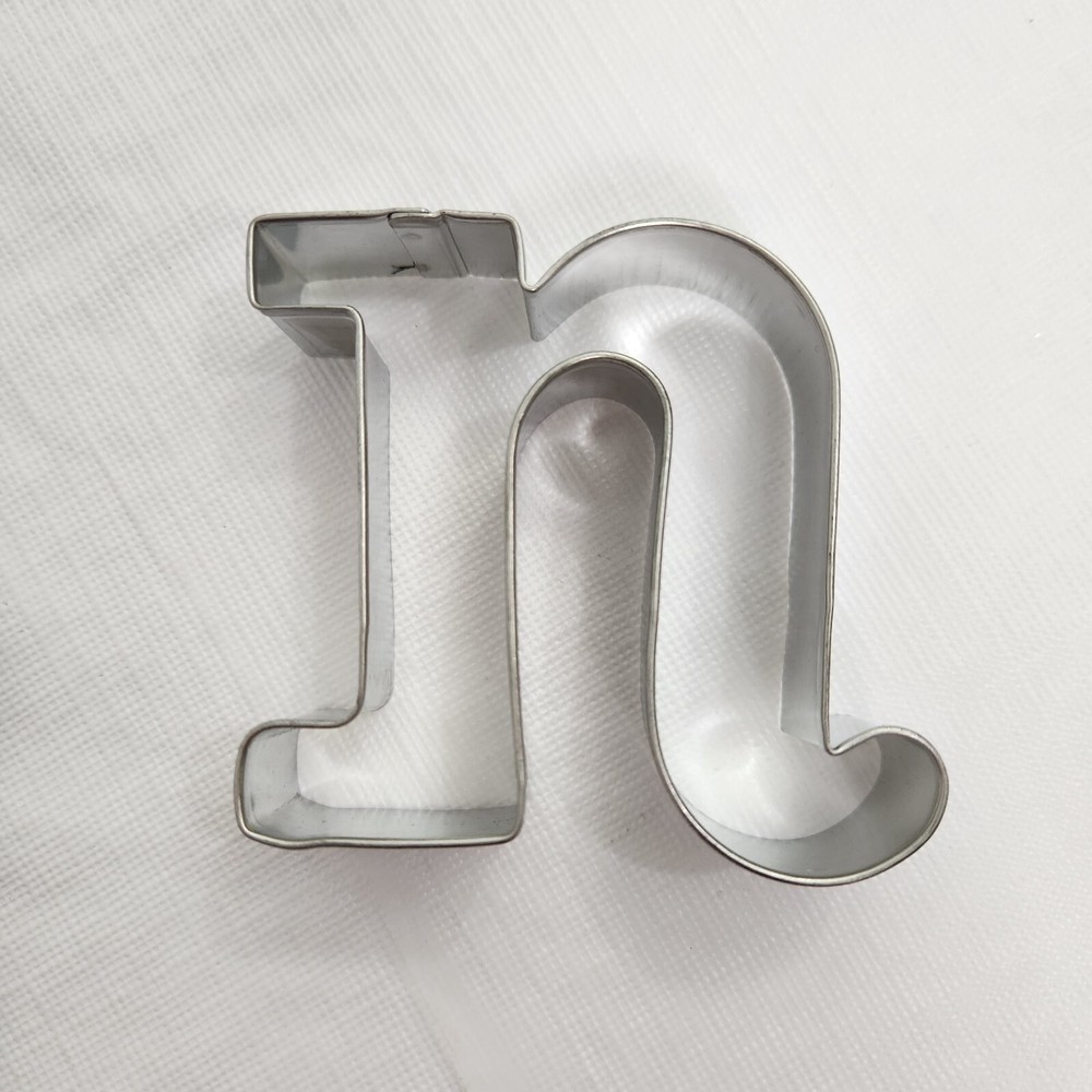 Cookie Cutter Initial Letter N Wilton Brand Monogram Metal