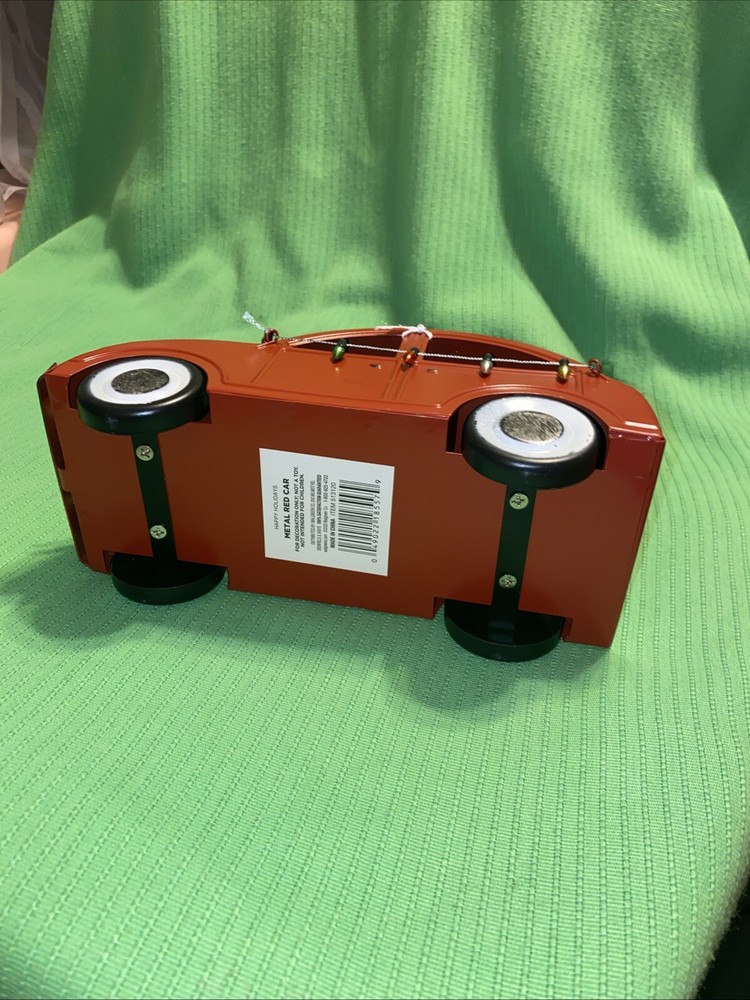 NEW 2022~Christmas Red Car~ Metal