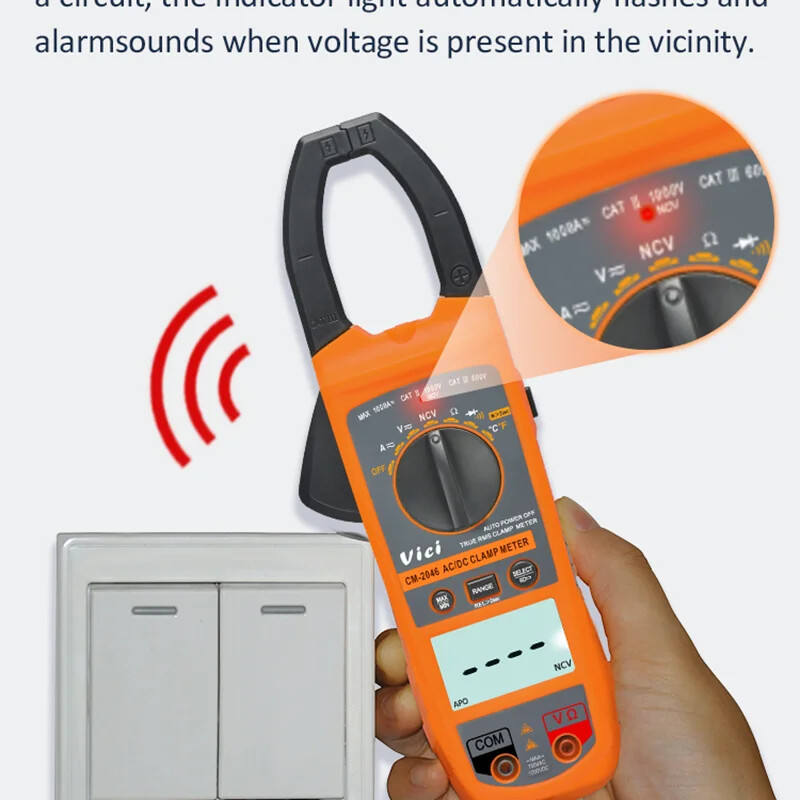 1000A AC-DC Clamp Multimeter Digital High-precision Electrical Clamp Meter