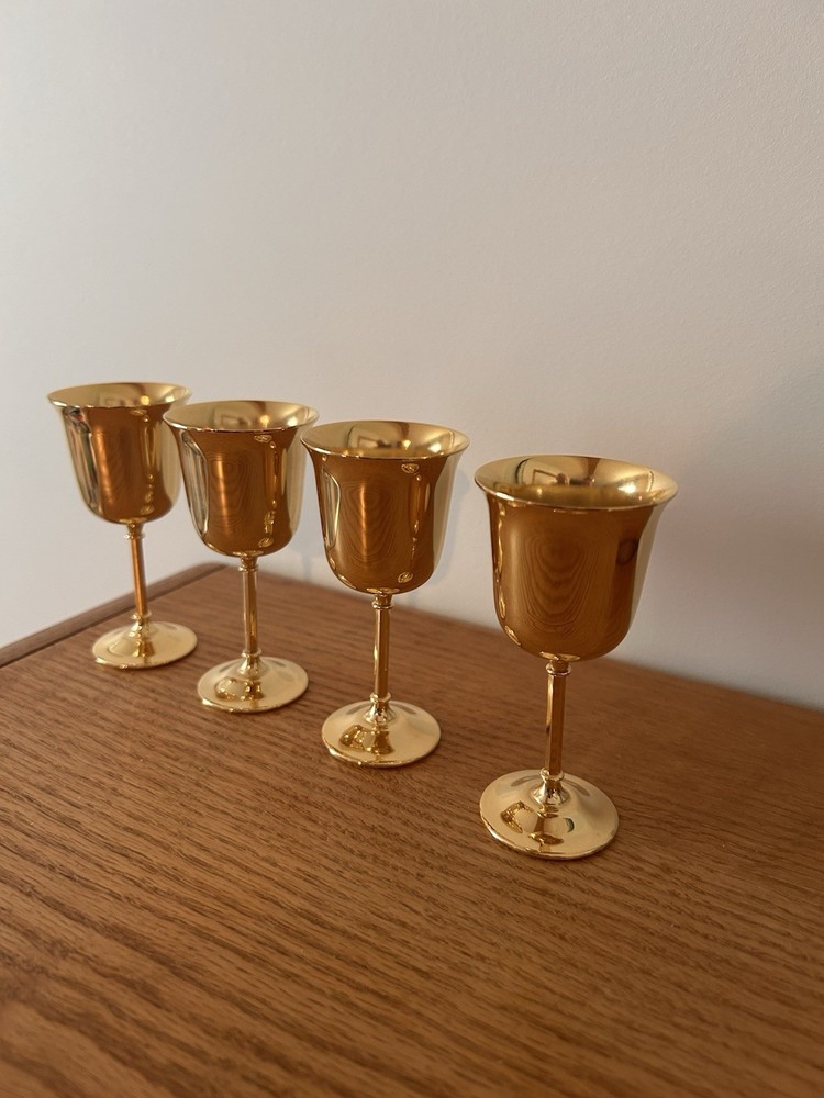 24k Gold Plated Goblets
