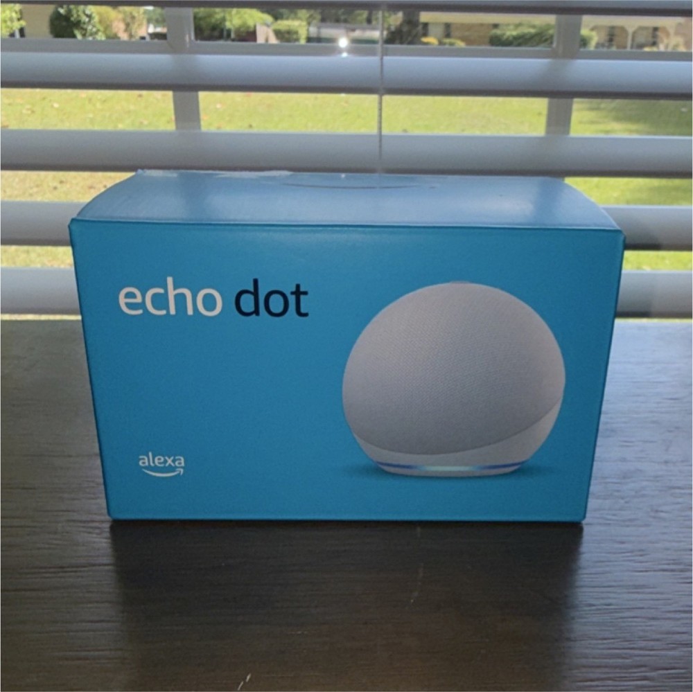 Amazon Echo Dot (4th Generation) Smart Speaker, Alexa Compatible, White