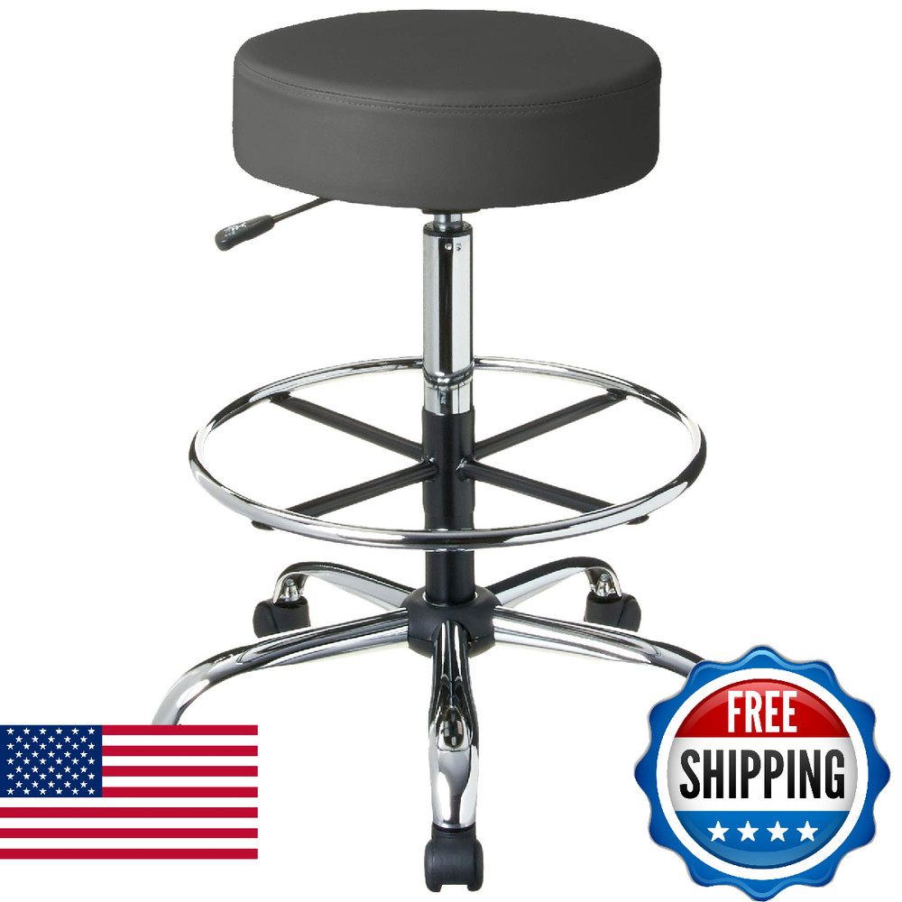 Boss Office Products 16" Adjustable Grey Drafting Stool