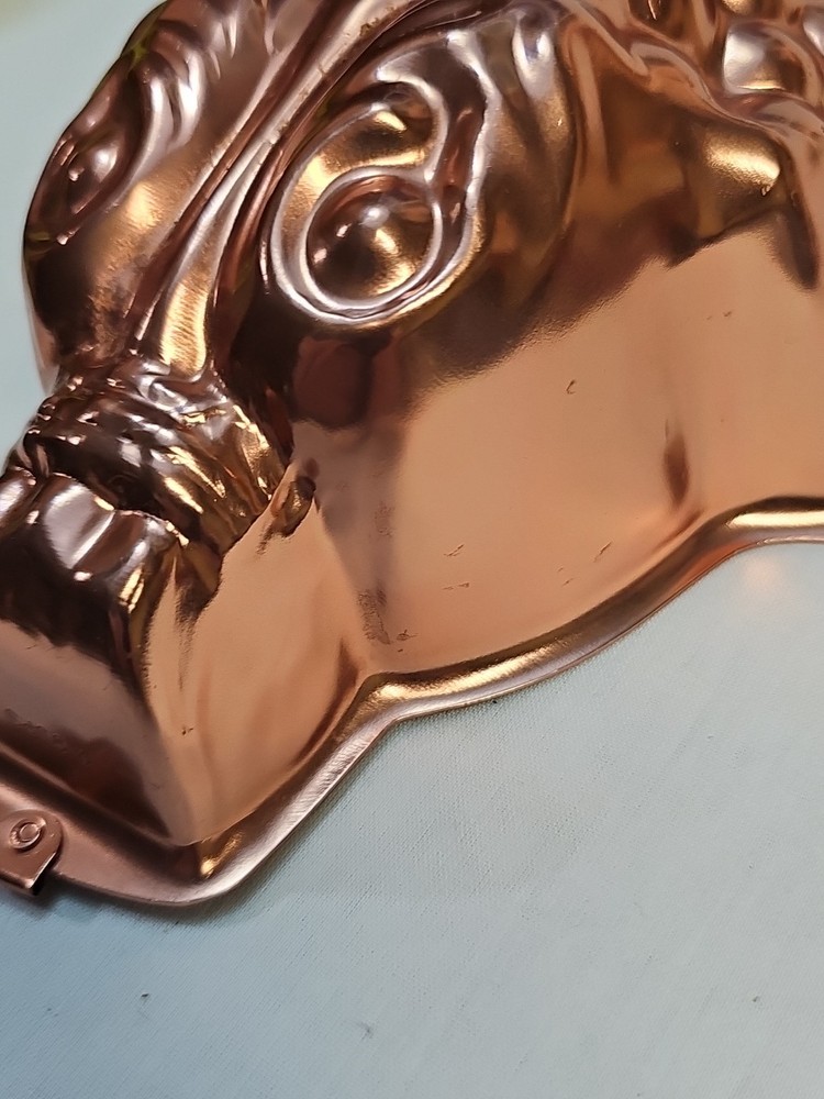 Vintage Grape Copper Mold / Mould Kitchen Wall Hanging, 4 cups