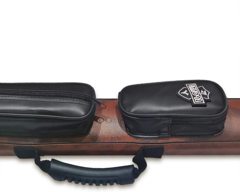 Waterproof PU Billiard Cue Case with 6 Compartments & Stylish Design