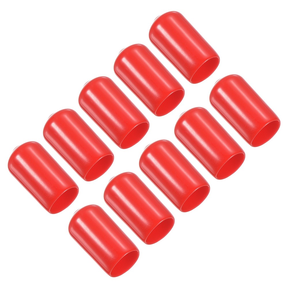 12mm Billiard Tip Cover, 10pcs Rubber Billiard Tool, Red