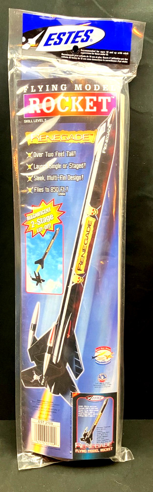 OOP Estes Renegade #2109  Flying Model Rocket Kit - Sealed