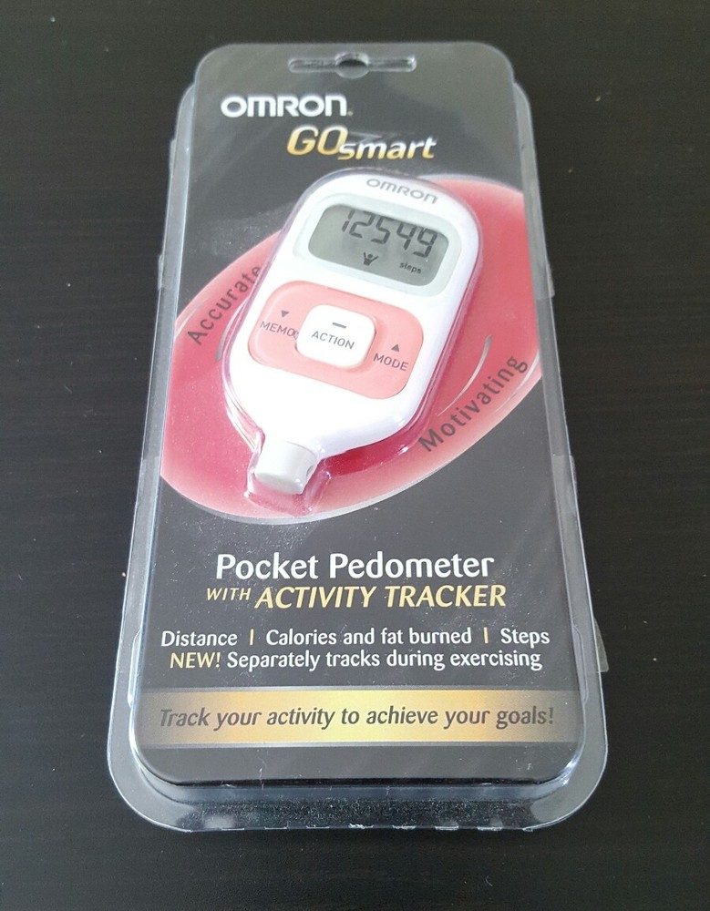 Omron GoSmart Pocket Pedometer with Activity Tracker go smart pink exercise NEW