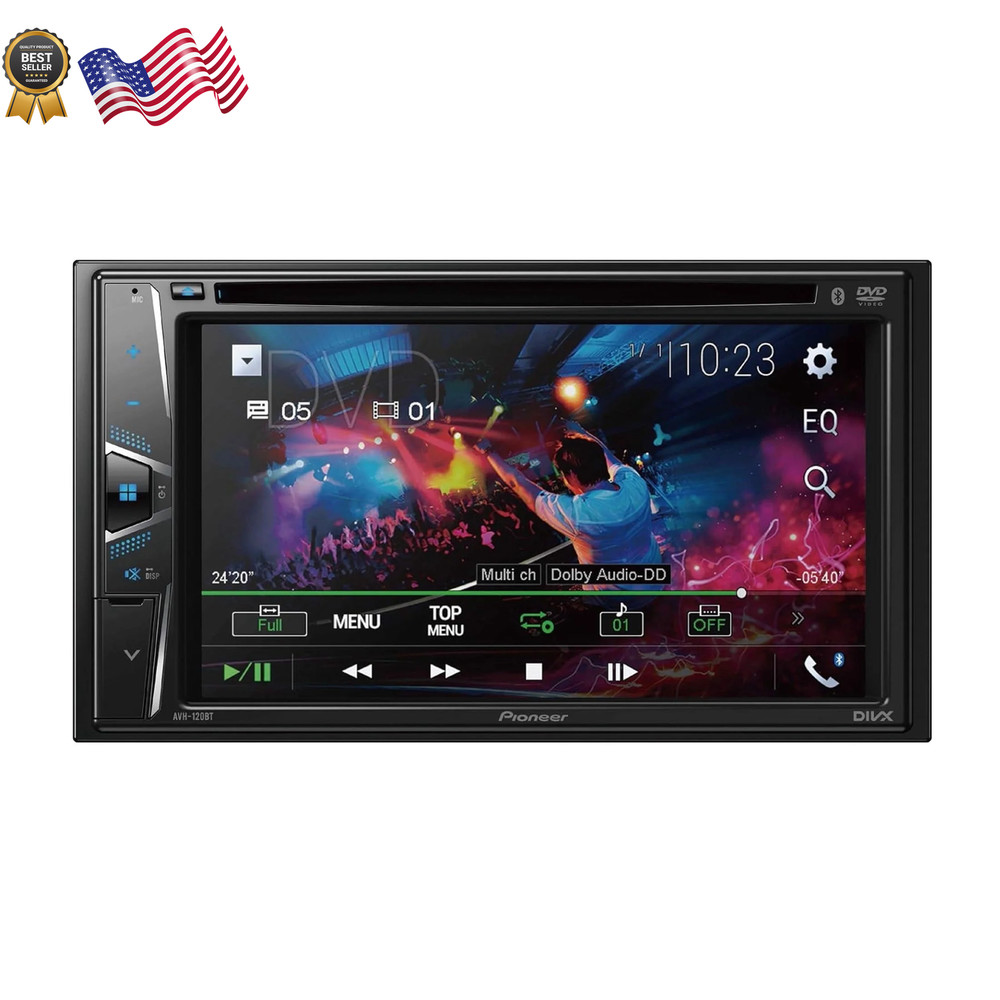 PIONEER BLUETOOTH CAR STEREO Double Din 6.2" Touchscreen Android IOS Compatible