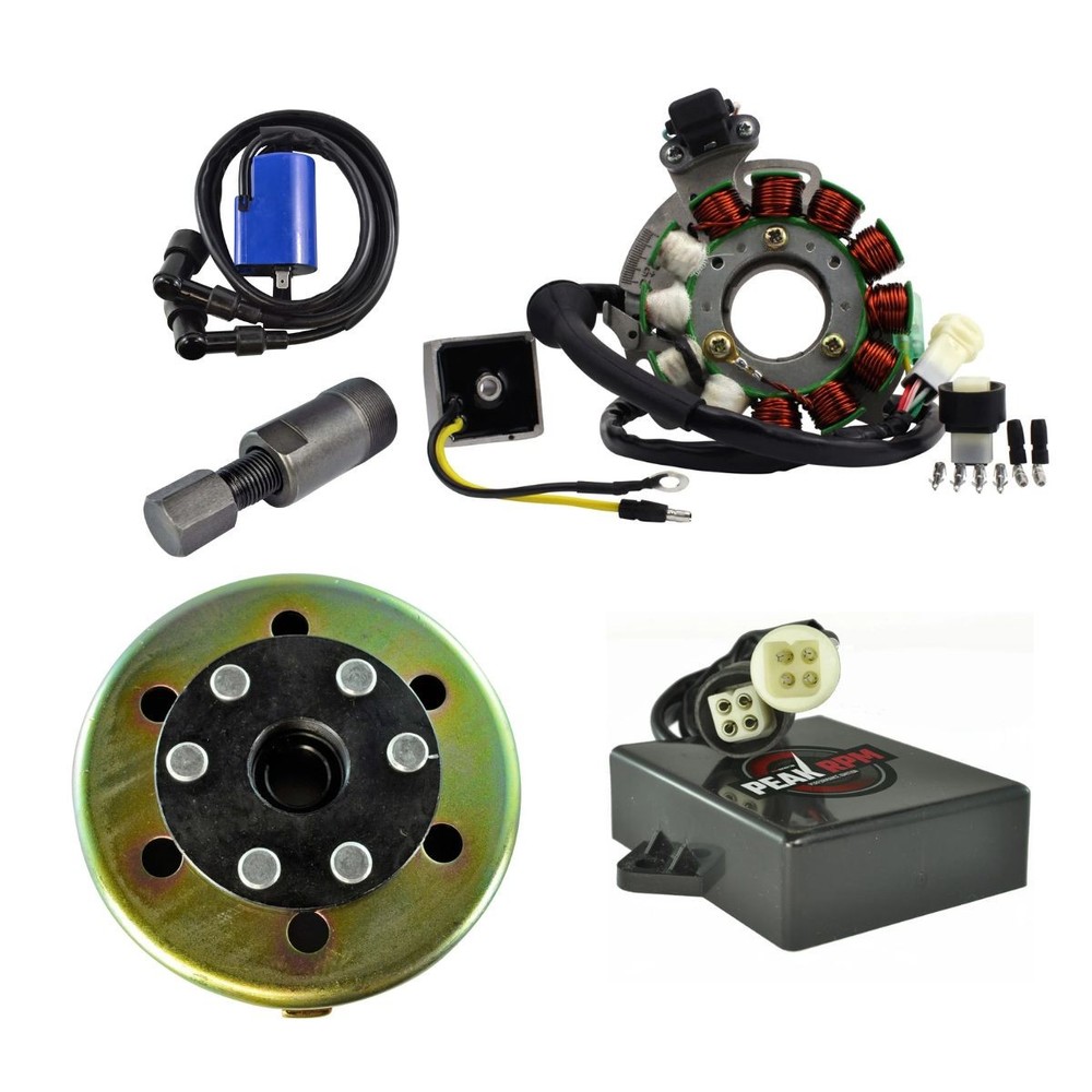 Kit Stator Regulator CDI Box Coil Flywheel & Puller For Yamaha Banshee 350 1992