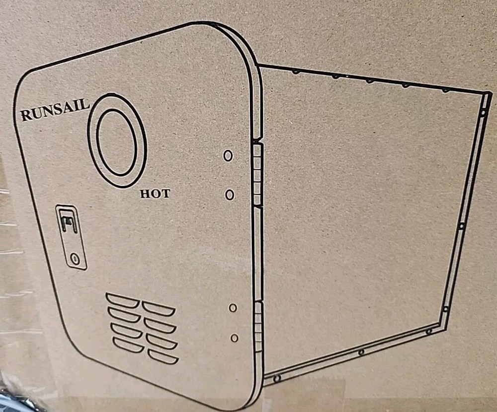 NEW Runsail RV Hot Tankless Wather Heater 65,000 BTU. White