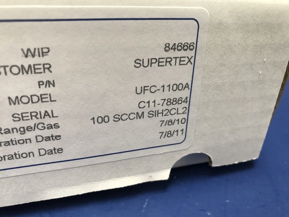 Unit UFC-1100A Mass Flow Controller SIH2CL2, 100 SCCM, Reburbished