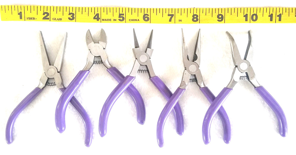 Beading Pliers 5 Different Kinds Plastic Handles